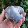 Ocean Jasper Heart, Happiness, Joy, Uplifting, Healthier Habits, Palm Stone G