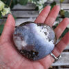 Ocean Jasper Heart, Happiness, Joy, Uplifting, Healthier Habits, Palm Stone G - Image 3