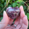 Rubellite Heart Set, Pink/Red Tourmaline, Reignite Your Passions, Courage, Clear Quartz Chip Stones - Image 10