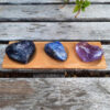 Sweet Dreams Combo, Lepidolite Heart, Amethyst Heart, Sodalite Tumble, Tray - Image 3