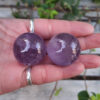 Amethyst Sphere Duo M, Meditation Set, Spiritual Awareness, Peace, Calming, Hope - Image 6