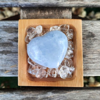 Celestite Heart Set S, Angelic Connection, Guides & Higher Self Connection,Calm