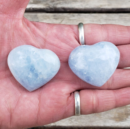 Celestite Heart Set S, Angelic Connection, Guides & Higher Self Connection, Calm