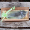 This includes the Fluorite Double Terminated Wand shown, approximately 4.05 x 0.95”, on a bed of Fluorite Chip Stones, bamboo half reed tray stand, drawstring pouch & a gift box. Color variances, nicks, imperfections and cracks are the nature of genuine gemstones, crystals and minerals.