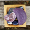Sweet Dreams Combo, Lepidolite Moon, Amethyst Heart, Sodalite Chip Stones, Peace