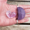 Sweet Dreams Combo, Lepidolite Moon, Amethyst Heart, Sodalite Chip Stones, Peace - Image 3