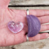 Sweet Dreams Combo, Lepidolite Moon, Amethyst Heart, Sodalite Chip Stones, Peace - Image 4