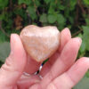 Peach Moonstone Heart Set XS, Creativity, Manifestation, Transformation, Soothing - Image 3