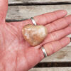 Peach Moonstone Heart Set XS, Creativity, Manifestation, Transformation, Soothing - Image 5