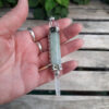 Green Aventurine Pendulum / Pendant / Mini Wand, 7 Chakras, Divination Tool - Image 4
