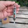 Green Aventurine Pendulum / Pendant / Mini Wand, 7 Chakras, Divination Tool - Image 8