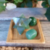 Green Aventurine Lover's Set, Merkaba, Cube, Sphere, Abundance, Luck, Vitality