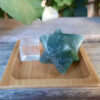 Green Aventurine Merkaba & Clear Quartz Cube Set, Abundance, Luck, Intuition, Higher Realms - Image 3