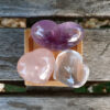 Quartz Heart Trio, Amethyst, Rose & Clear Quartz, Higher Wisdom, Love, Intuition