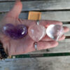 Quartz Heart Trio, Amethyst, Rose & Clear Quartz, Higher Wisdom, Love, Intuition - Image 3