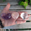 Quartz Heart Trio, Amethyst, Rose & Clear Quartz, Higher Wisdom, Love, Intuition - Image 4