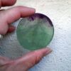 Rainbow Fluorite Double Terminated Wand & Charging Disc, Soul Purpose, Intuition - Image 4