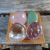 Tumbled Quartz Starter Set, Clear & Rose Quartz, Amethyst & Green Aventurine