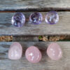 Tumbled Quartz Starter Set, Clear & Rose Quartz, Amethyst & Green Aventurine - Image 2