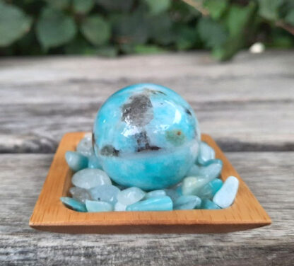 Amazonite Sphere, Communication, Good Luck, Success, Peace, Confidence, Truth