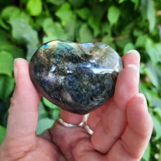 Labradorite Heart, Transformation, Higher Realm Connection, Full Potential