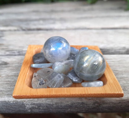 Labradorite Sphere Duo, Transformation, Higher Realm Connection, Full Potential