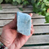 Aquamarine Raw Specimen, Creativity, Calming, Intuition, Charging Plate, 9.4 oz - Image 6