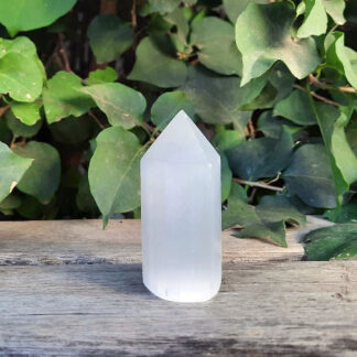 Selenite (Satin Spar) Generator / Point, Higher Realm Connection, Clearing