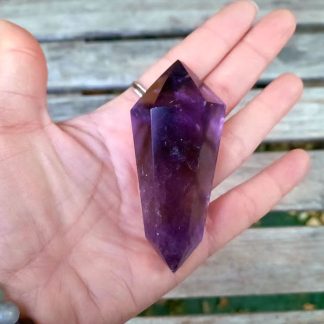 Amethyst Double Terminated Wand / Point, DT, Spiritual Awareness, Peace, Calming