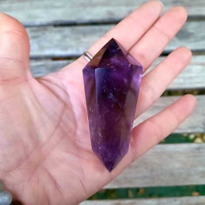 Amethyst Double Terminated Wand / Point, DT, Spiritual Awareness, Peace, Calming