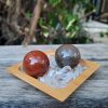 Ocean Jasper Sphere Duo, Happiness, Uplifting, Healthier Habits, Mediation Set - Image 7