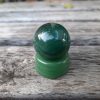 Green Aventurine Sphere w/ Green Aventurine Stand, Abundance, Luck, Growth