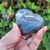 Labradorite Heart Palm Stone, Purple / Blue / Pink / Orange Flash, Transformation - Image 10