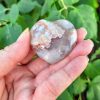 Flower Agate Heart/Palm Stone, Highest Potential, Positivity, Big Dreams, Stress Relief, LP - Image 2