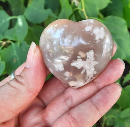 Flower Agate Heart, Highest Potential, Positivity, Big Dreams, Stress Relief, P