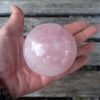 Rose Quartz Sphere L w/ Rose Quartz Stand, Love, Nurturing, Stress Relieving, Heart - Image 6