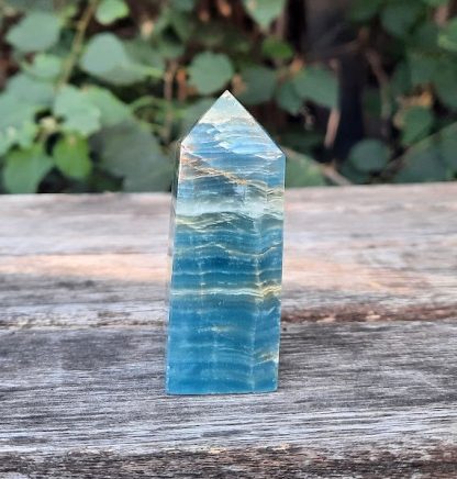 Lemurian Blue Calcite Obelisk / Aquatine / Blue Onyx, Higher Realm Connection B